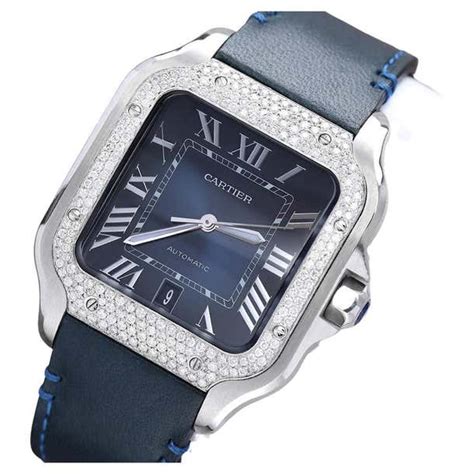 cartier santos diamond replica bezzel|santos watch bezel replacement.